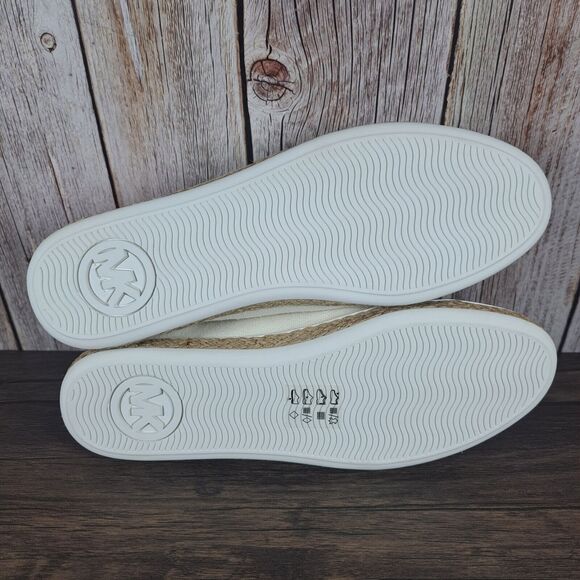 Michael Kors Kristy Slide Mule Sneaker Women's Sz 8.5 M Mandarin Orange White - Picture 8 of 9